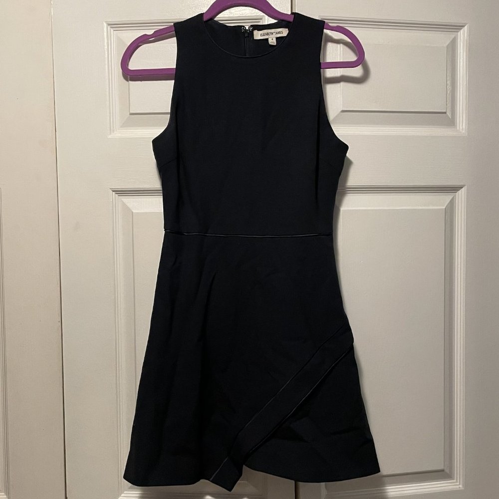 Elizabeth & James Navy Fit and Flare Dress - Size 4